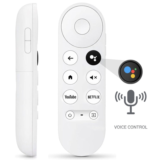 New G9N9N for Remote Replacement Fixed Code with Voice Control ABS for Google TV 4K Snow Streaming Media Player