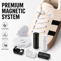 Lacets magnétiques sans nœuds Run Ready, sangle élastique avec boucle métallique, lacets de sport à verrouillage sécurisé pour la course à pied, la randonnée, la salle de sport