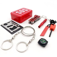 Kit de survie en plein air JW-180, équipement de camping, kit de survie, outils d'urgence portables pour voiture