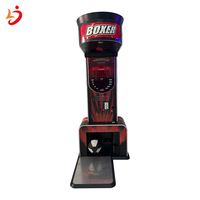 Machine de boxe d'arcade à monnayeur en métal, type 'Big One Punch Bag', équipement de simulation de boxe avec fonctions de coups de poing, de coups de pied et de frappe au pied