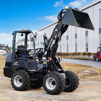 Chargeur hydraulique ISO 2,5 tonnes, transmission 4x4, chargeur de matériaux de construction, petit chargeur sur roues, cabine optionnelle avec climatisation, livraison gratuite