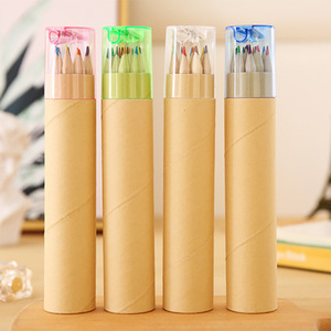 Set di Matite Colorate per Bambini con Logo Personalizzato, 12 Pezzi, Mini Set Portatile HB per Promozioni - Product Image 1