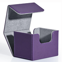 Boîte de rangement pour cartes à collectionner, boîte de jeu TCG personnalisée en gros, boîte de jeu TCG sportive en cuir PU personnalisée en gros pour usage domestique