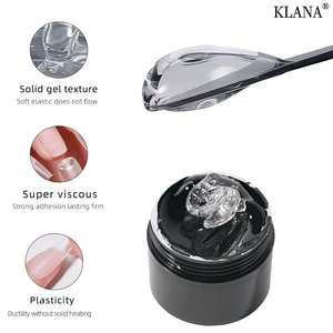 KLANA Gel UV Sólido Transparente de 60g para Modelado 3D, Escultura y Construcción de Uñas, No Pegajoso, Sin Limpieza, Larga Duración para Salón, DIY, ODM, OEM - Product Image 1