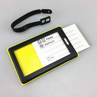 Porte-étiquette de bagage en caoutchouc 3D en PVC écologique, personnalisable par sublimation, étiquette de bagage 3D pour cadeaux promotionnels et d'affaires