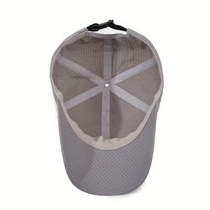 Casquette de sport à séchage rapide, casquette trucker en polyester de haute qualité pour le printemps et l'été, bleu uni, style vintage, Gorras - Product Image 5