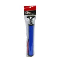 10 Zoll Anpassbare Logo & Farbe Basketball Fußball Aluminiumlegierung Luftpumpe mit Schrader-Ventil Nadel 50-80 PSI Manometer