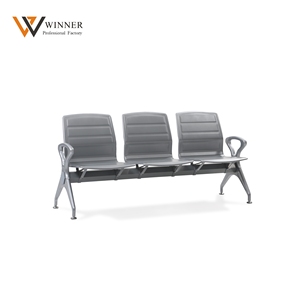 เก้าอี้พักคอยสาธารณะ 3 ที่นั่ง สำหรับพื้นที่รอคอย โรงพยาบาล สนามบิน  วัสดุ PU - Product Image 1