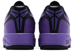 Zapatillas Nike Air Force 1 Low Purple Unisex Estilo Baloncesto con Cordones, Punta Redonda, Parte Superior Sintética y Suela de Goma - Product Image 3