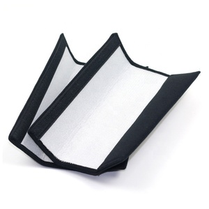 2 çift peluş nefes bebek emniyet kemeri yastık omuz pedi Set araba emniyet emniyet kemeri kapağı çocuklar için - Product Image 2