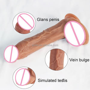 Grote dildo penis seksspeeltje <span class=keywords><strong>super</strong></span> realistisch kunstmatige penis dildo clitorale stimulatie met zuignap voor vrouwen seksproduct - Product Image 2