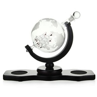 . Ensemble de globes de décanteur de bouteille de Whisky Offre Spéciale avec 2 globes gravés verres à Whisky pour liqueur, Bourbon, Vodka - 850ml
