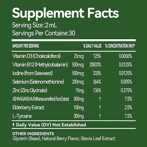 Gouttes liquides <span class=keywords><strong>de</strong></span> soutien <span class=keywords><strong>de</strong></span> la thyroï<span class=keywords><strong>de</strong></span> à formule à base <span class=keywords><strong>de</strong></span> plantes, marque privée OEM Rosebest, avec Ashwagandha, complément pour <span class=keywords><strong>l</strong></span>'énergie et le soutien immunitaire - Product Image 3