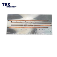 Plaque froide liquide en aluminium avec tube en cuivre anodisé sur mesure de grande taille pour le refroidissement des onduleurs solaires