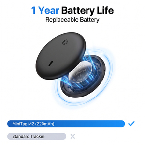 Localizador GPS Android de Doble Sistema para Cuidado de Mayores, Niños y Llaveros, con Etiqueta de Moneda Reemplazable Antipérdida - Product Image 1