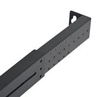 Rak Server Terbuka dengan Braket Dinding Ketinggian yang Dapat Disesuaikan, Baja Canai Dingin SPCC, Standar ANSI/EIA RS-310-D IEC297-2 DIN41494