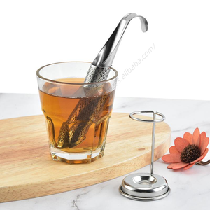 Infusor de Té de Malla Fina de Grado Alimenticio DD2474 al por Mayor, Filtro de Acero Inoxidable Colgante para Tazas, Varilla Infusora para Té Suelto - Product Image 1