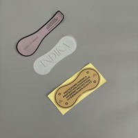 Autocollant de protection hygiénique personnalisé avec logo imprimé pour maillots de bain, sous-vêtements en vinyle transparent, autocollant adhésif thermosensible, acceptation des commandes