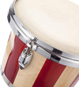 Tambores <span class=keywords><strong>Bongo</strong></span> de Madera de Tilo de 7+8 Pulgadas con Rayas de Colores, Directo de Fábrica, Tambores de Percusión Manual de Madera de Tilo con Bolsa, Instrumentos de Percusión - Product Image 5