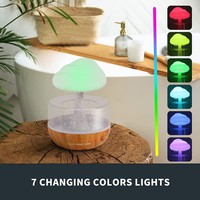 Humidificateur à Bruit Blanc avec Nuage de Champignon Arc-en-ciel et Gouttes de Pluie, Diffuseur d'Arômes Alimenté par USB et Veilleuse pour le Sommeil, pour la Maison et les Hôtels YS