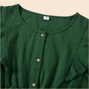 Abiti Lunghi Floreali per Famiglia, Vestiti Coordinati <span class=keywords><strong>Madre</strong></span>-Figlia e Neonato, Abbigliamento Abbinato Mamma e Figlia - Product Image 5