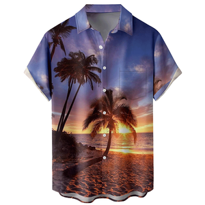 Vente directe d'usine Chemises hawaïennes pour hommes Shummer Beach Tailles américaines Fournisseurs Chemises <span class=keywords><strong>de</strong></span> <span class=keywords><strong>Noël</strong></span> personnalisées - Product Image 5