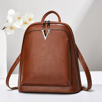 Nueva Mochila de Viaje Casual Impermeable para Mujer, Moderna Bolsa de Computadora de Cuero PU, Mochila Escolar a la Moda