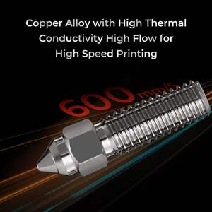 Kit de Boquillas para Impresora 3D Creality, Boquillas de Extrusión de Acero de 0.4mm/0.6mm/0.8mm para K1 Max de Alto Flujo - Product Image 4