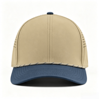 Casquette de baseball unisexe pour homme et femme, couleur contrastée kaki marine, tissu hydrofuge à séchage rapide, coupe confortable, pour activités de plein air