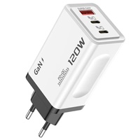 Chargeur PD 120W, charge rapide QC 3.0, USB Type C, chargeur rapide, prise US, adaptateur secteur USB-C 120W
