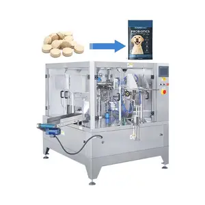 Machine d'emballage automatique à grande vitesse de sac préfabriqué de nourriture sèche de poisson sec de chien et de chat