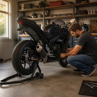 Support de levage réglable pour moto, support de levage de roue arrière pour l'entretien sur piste de course