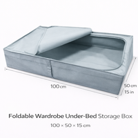 Armoire pliable sous le lit, boîte de rangement en tissu avec emballage plat, écologique, recyclable, certifiée BSCI
