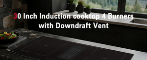 Table <span class=keywords><strong>de</strong></span> <span class=keywords><strong>cuisson</strong></span> à induction encastrable avec hotte 76 cm 7400 W, <span class=keywords><strong>aspiration</strong></span> ultra-élevée et séparation des fumées d'huile - Product Image 5