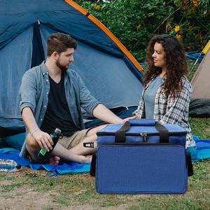 Glacière isotherme légère et durable en tissu Oxford <span class=keywords><strong>pour</strong></span> canettes alimentaires avec ouvre-bouteille, étanche, <span class=keywords><strong>pour</strong></span> le camping en extérieur, boîte de rangement, logo personnalisé - Product Image 3