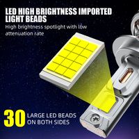 Nouveau produit quatre tuyaux en cuivre 200W 30000LM H1 H3 H4 H7 9005 9006 9012 ampoule Canbus phare Led pour voiture