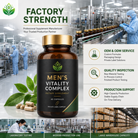 Complément alimentaire pour la vitalité masculine, marque privée OEM, 60 capsules, pour l'énergie et le bien-être quotidiens.
