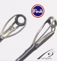 BAR001 Nano SRF Toray T1100 M40 Fuji guía corcho fibra de grafito de alto carbono EE. UU. mar fundición Spinning Bass pesca caña de pescar en blanco