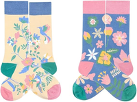 Chaussettes d'équipage en coton mignon Cartoon Plants Foods pour femmes adolescentes
