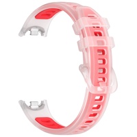 Kingmega Grosir Tali Gel Silikon Transparan Gaya Sporty dengan Gesper Pin Pengganti untuk Mi Band 11/10/9/8