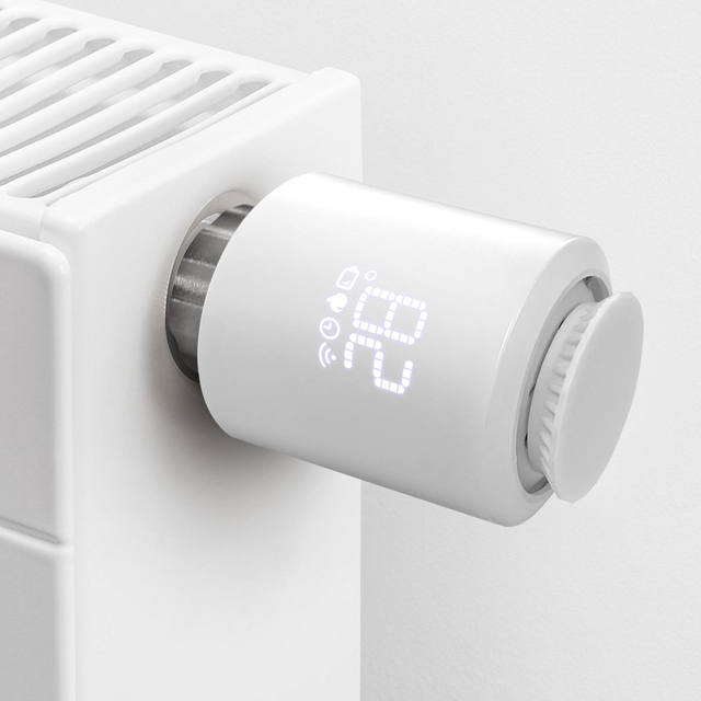 Tuya Zigbee Smart Radiator Thermostat Valve Vertical Mounting App Control,Easy Installation Work with Alexa,Google Home