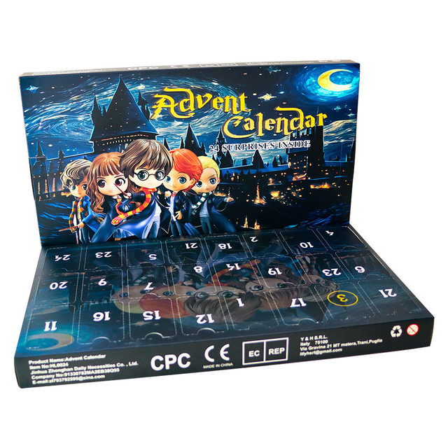Christmas Gift Advent Calendar Set 24 Days Countdown Surprise with Frozen New Blind Box Toy Plastic for Boys