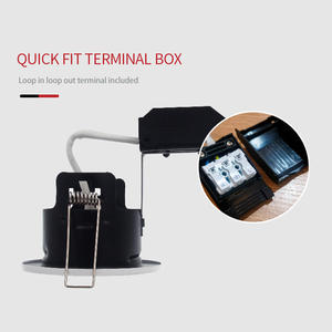 Vertex Light ODM Downlight Ip65 Spot It Luz Empotrada Downlights <span class=keywords><strong>50W</strong></span> <span class=keywords><strong>Max</strong></span> ignifugé pour UK F1032 <span class=keywords><strong>GU10</strong></span> <span class=keywords><strong>50W</strong></span> <span class=keywords><strong>Max</strong></span> - Product Image 5