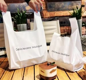 Bolsa plana de película suave espesada desechable para chaleco, pastel, té de la leche, duradera y conveniente - Product Image 4