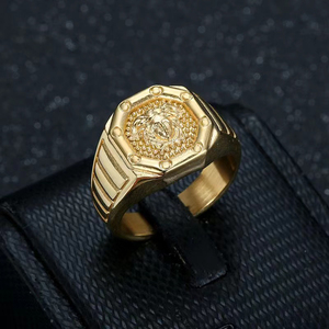 Vente en gros de bagues pour femme en acier inoxydable de haute qualité, imperméables et inaltérables, inspirées de la mythologie grecque antique – Fournisseur de bijoux - Product Image 4