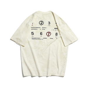 T-shirt à manches courtes rétro américain pour dropshipping – Nouveau style d'été imprimé décontracté – Confortable à demi-manches - Product Image 2