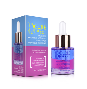 น้ำมันและเซรั่มสองเฟส OEM ODM ลบความหมองคล้ำและเส้นตาการดูแลส่วนบุคคลไฮยาลูโรกรดเซรั่มบำรุงรอบดวงตาสาระสำคัญ - Product Image 1
