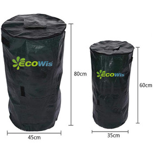 ถุงผ้า PE หมักขยะอินทรีย์สำหรับสวนผลไม้ในครัวขนาด35x60ซม./13.8x23.6นิ้ว - Product Image 5