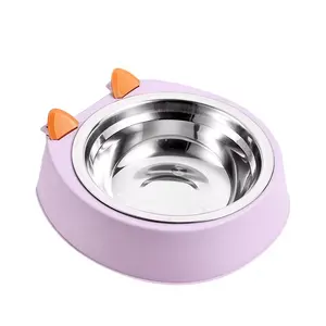 High quality Stainless Steel Pet Hanged on the Cage Kennel Crate Hanging Type Stainless Steel Bowls for Cats and Dogs