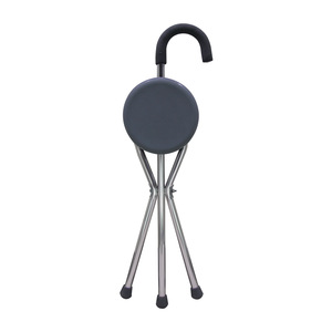 Chaise-tabouret en acier inoxydable pour personnes âgées, trépied avec embouts en caoutchouc, multifonctionnel, soutien pour la santé et le massage - Product Image 3